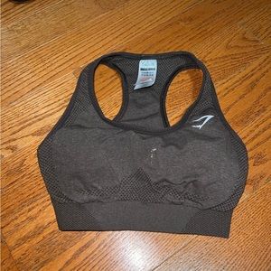 Chocolate brown gymshark Sports bra